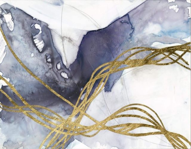 Classy Living Jennifer Goldberger Agate Wave IV Wall Art-1