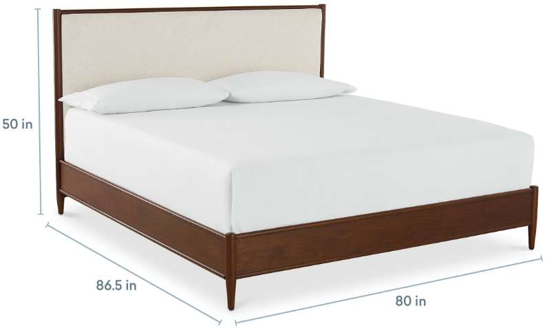 Bassett Furniture Copenhagen Upholstered Panel Bed - Thumbnail 4