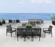CabanaCoast® Customizable Studio Aluminum/Fabric Outdoor Dining Side Chair-3