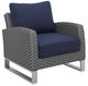 New Classic® Home Furnishings Fiji 4-Piece Blue/Breezy Gray Fabric/Wicker Club Chair Set-2