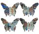 A & B Home 4-Piece Multi-Colored Butterfly Wall Hooks Set-0