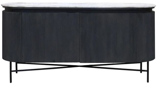 Stylecraft Charcoal Grey/Grey Racetract Sideboard-1