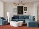 TOV Furniture Willow 5-Piece Blue Right-Arm Facing Sectional-1