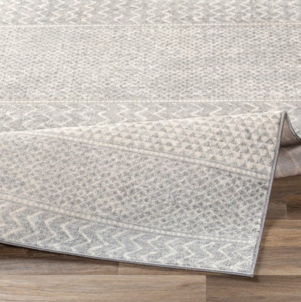Surya Monaco Ivory/Silver Gray 4'x6' Area Rug-3