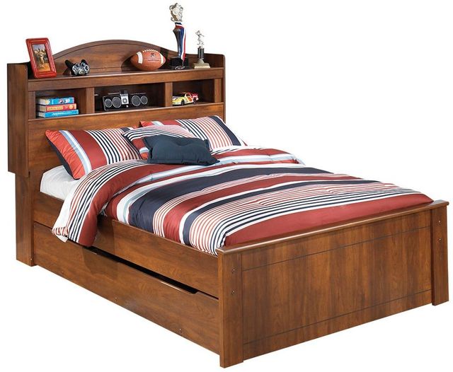 Signature Design by Ashley® Barchan 2-Piece Medium Brown Full Youth Bookcase Bed Set-1