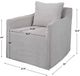 Uttermost® Welland Light Gray Swivel Chair-2