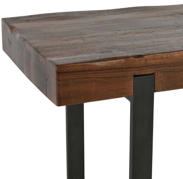 Classic Home Duarte Rustic Brown Counter Table with Black Base-3
