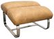 A & B Home Silver/Tan Upholstered Foam Ottoman-0