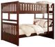 Homelegance® Rowe Dark Cherry Full/Full Bunk Bed-2