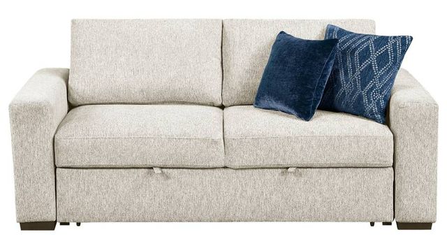 Homelegance® Isla Beige Pull-Out Bed Loveseat with Click Motion Back-1