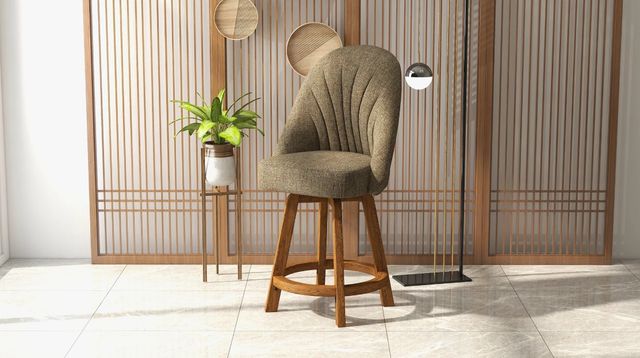 Chromcraft Customizable Landry Swivel Counter Height Dining Stool-1
