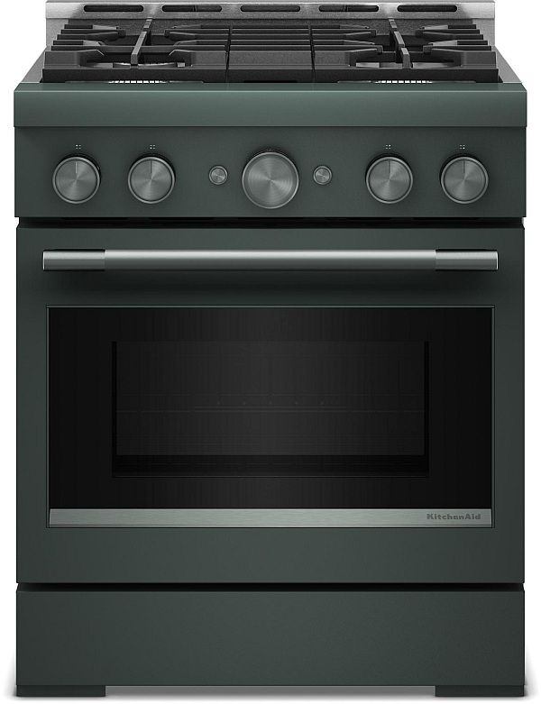 KitchenAid® 30" Juniper Pro Style Gas Range with No Preheat Air Fry Mode-0
