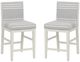Linon Ramsey 2-Piece Gray/White Counter Stool-0