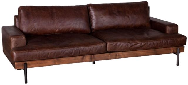 Home Trends & Design Portofino Geisha Brown/Walnut Sofa-0