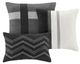 Olliix by Madison Park Palisades Black King Seven Piece Faux Suede Comforter Set-3