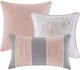Olliix by Madison Park Grey/Blush California King Lola Comforter Set-2