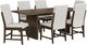 Elements International Brisbane 7-Piece Beige/Brown Dining Set-0