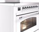 Ilve® Nostalgie II Series 36" White Pro Style Induction Range-4