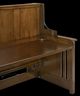 Night & Day Furniture™ Artisan Black Walnut Twin Hidden Cabinet Desk Bed-1