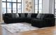 Signature Design by Ashley® Midnight-Madness 4-Piece Onyx Right-Arm Facing Sectional-2