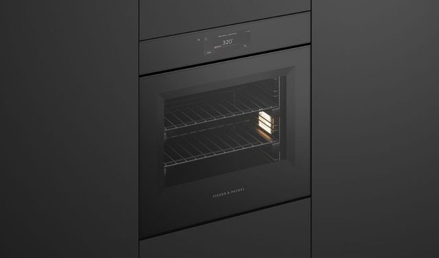 Fisher & Paykel Series 11 24” Black Glass Minimal Handleless Combi-Steam Oven-2