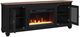 Legends Home Americana Antique Black/Brown 74" Fireplace Console-2
