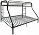 ACME Furniture Tritan Black Twin Over Full Youth Bunk Bed-0