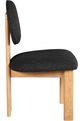 Meridian Furniture Napa Black/Natural Boucle Upholstered Dining Chair-2