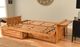 Kodiak Furniture Phoenix Butternut Queen Futon Frame with Storage-4