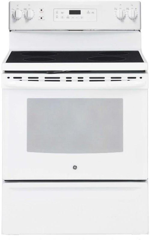 GE® 30" White Freestanding Electric Range-0