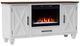 Legends Home Real Cozy Liberty Bourbon/Jasmine White 64" Fireplace Console-0