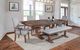 Urban Collections by Yutzy Woodworking Naples Retreat White Oak 48”x48” Double Pedestal Dining Table-1