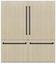 ZLINE Autograph Edition 72" 39.6 Cu. Ft. Panel Ready Built-In French Door Refrigerator with Graphite Gray Interior and Matte Black Accents-0