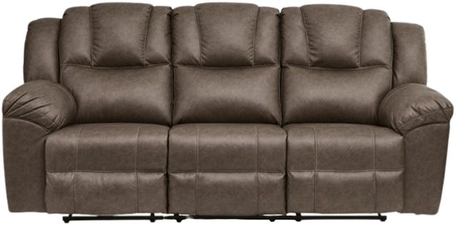 Signature Design by Ashley® Lowilla Driftwood Manual Reclining Sofa-2