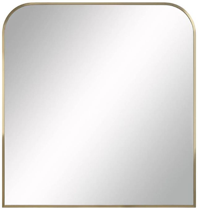 Renwil® Joan Plated Antique Brushed Brass Accent Mirror-0