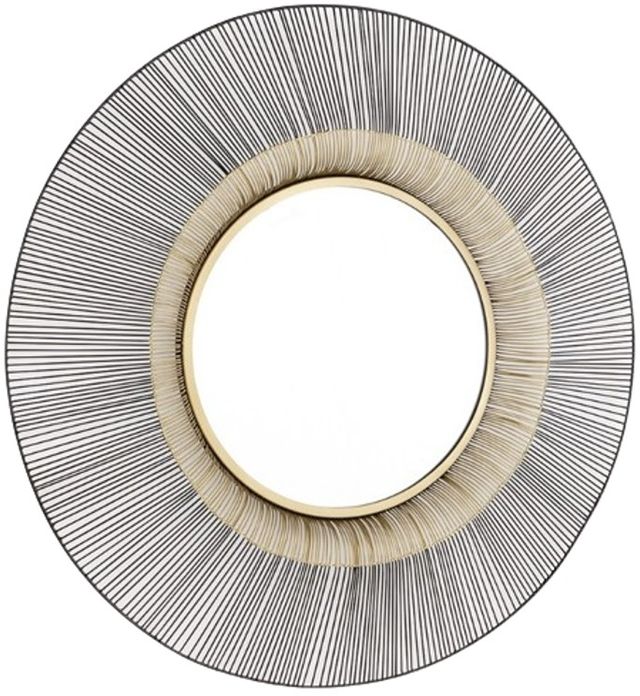 Signature Design by Ashley® Dallmen Black/Gold Accent Mirror-1