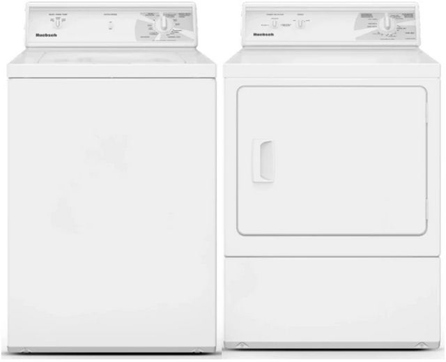 Huebsch White Front Load Non Vended Commercial Laundry Pair