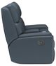 Flexsteel® Rio Blue Reclining Loveseat with Console-2