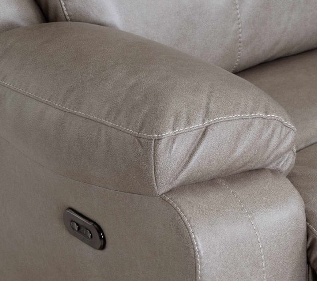 Franklin™ Culver Rogue Sterling Power Reclining Loveseat with Power Headrest-4