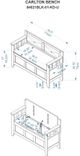 Linon Carlton Black Storage Bench-2