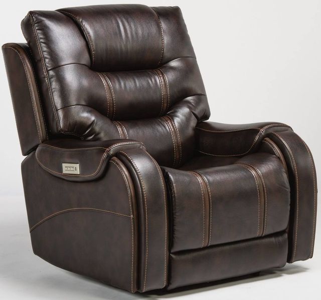 Flexsteel® Sinclair Power Recliner with Power Headrest-0