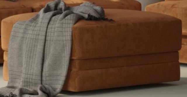 Corinthian Furniture Audubon Stipple Brick Cocktail Ottoman-0