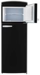 Unique® Appliances Classic Retro 22'' 7.5 Cu. Ft. Matte Black Top Freezer Refrigerator-1