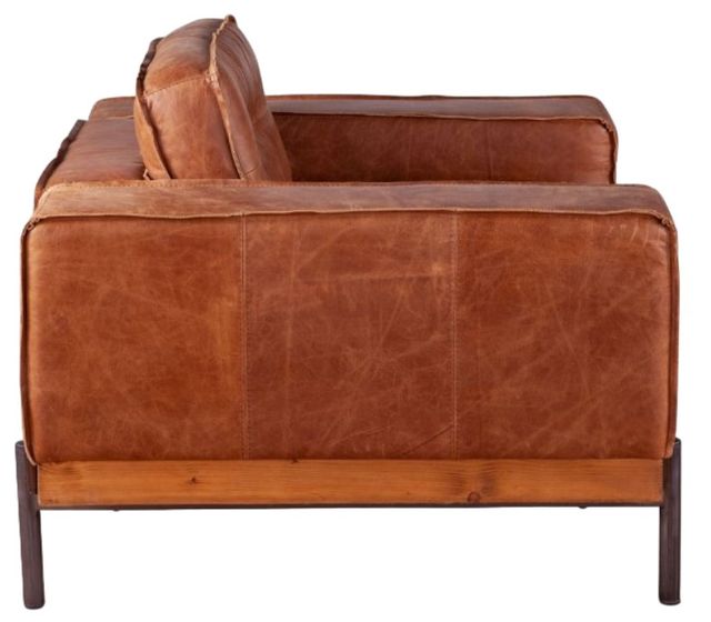 Home Trends & Design Portofino Cocoa Brown/Walnut Accent Chair-2