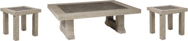 Signature Design by Ashley® Hennington 3-Piece Light Brown Living Room Table Set-0