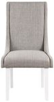 ACME Furniture Hollyn 2-Piece Gray/White Side Chair Set with Wingback-3