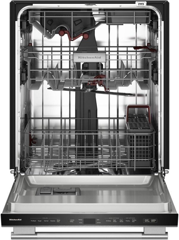 KitchenAid® 24" PrintShield™ Stainless Steel 360° Max Jets™ Third Rack Top Control Built-In Dishwasher with ProDry™ System-1