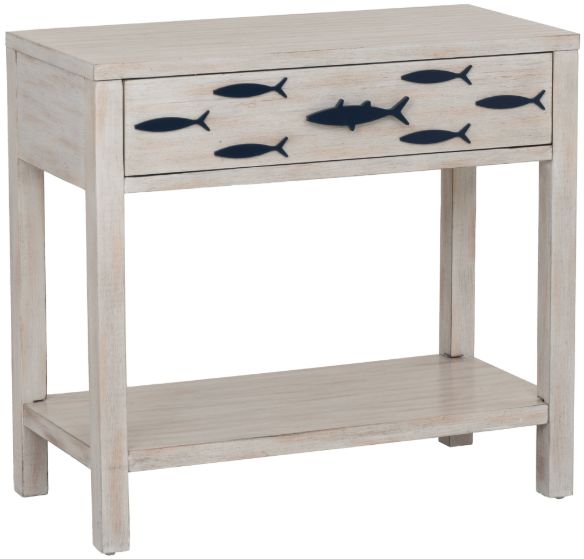 Coast2Coast Home™ Fisher Antique White Accent Table-0