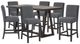 New Classic® Home Furnishings High Line 7-Piece Coffee/Gray Dining Set-0