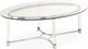 Elements International Lucinda 2-Piece Glass Top Occasional Table Set-1